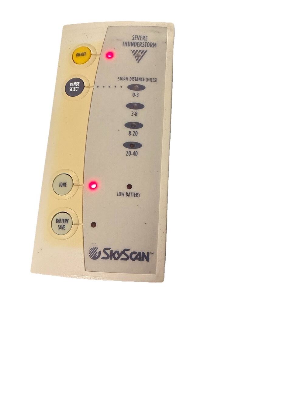 VTG SkyScan Severe Thunderstorm Detector Lightning Alert Monitor w Pouch- Works
